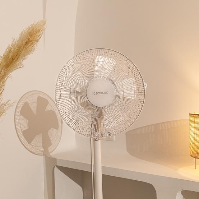 Cecotec EnergySilence 535 2in1 Ventilador De Pie Y De Sobremesa Con 40 W 3 Velocidades Oscilación Y Altura Ajustable Hasta 115 Cm. Ventilador De Pie