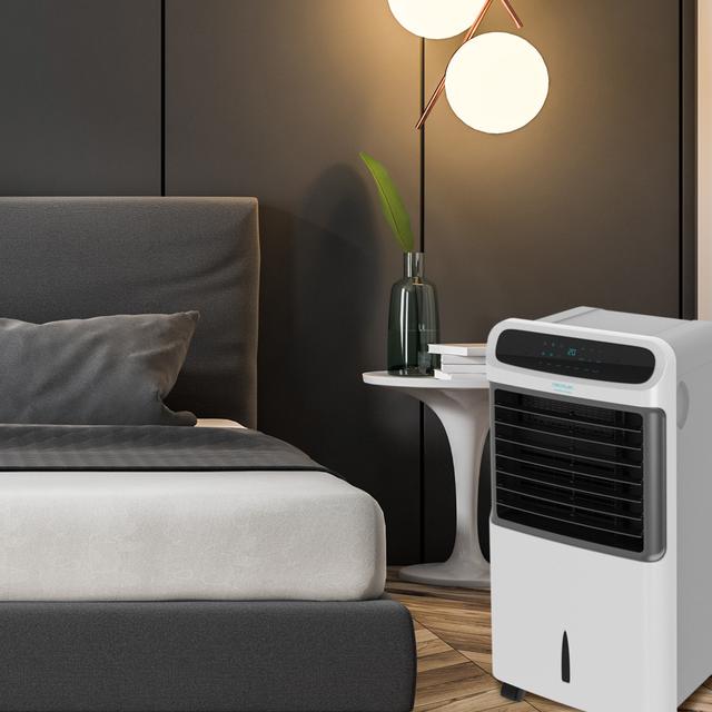 Cecotec EnergySilence 5500 Pure Tech Climatizador Evaporativo 3 En 1. Función De Frío Ionizador Y Ventilador. 12 L De Capacidad. 3 Velocidades. Mando A Distancia. Pantalla LCD. 500 M3/h De Caudal De Aire. Temporizador 12 Horas