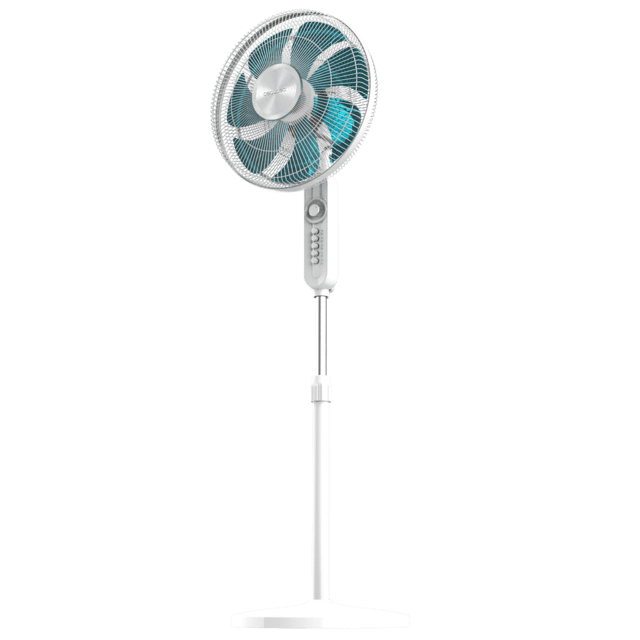 Cecotec EnergySilence 610 Max Flow Ventilador De Pie De 16" Con 70 W Temporizador Oscilación Y Altura Ajustable. Ventilador De Pie