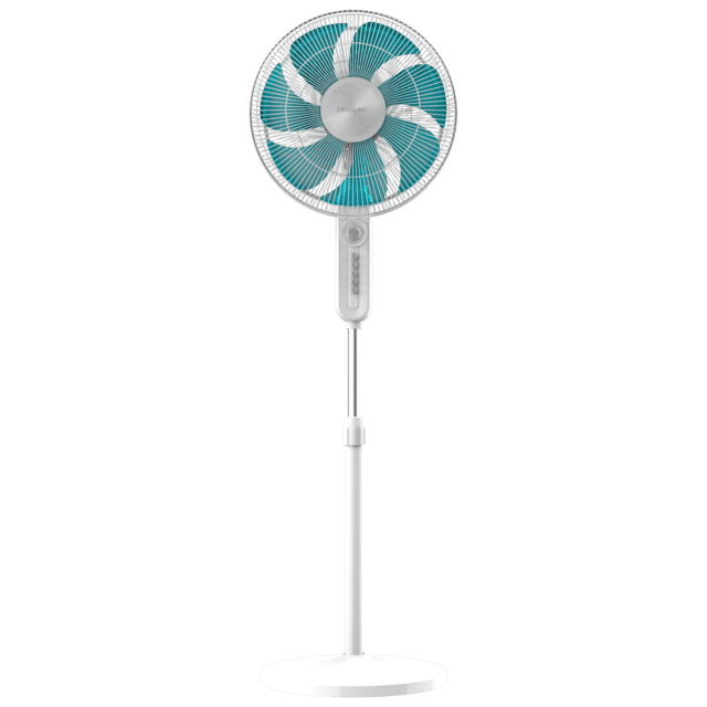 Cecotec EnergySilence 610 Max Flow Ventilador De Pie De 16" Con 70 W Temporizador Oscilación Y Altura Ajustable. Ventilador De Pie