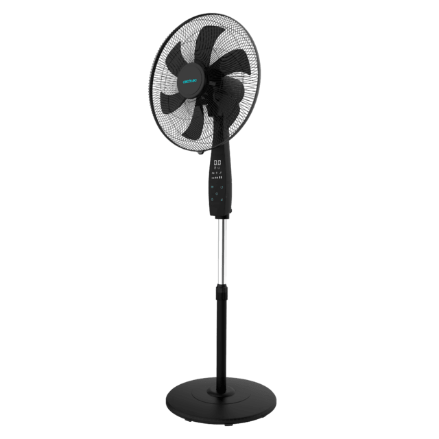 Cecotec EnergySilence 620 MaxFlow Smart. Ventilador de Pie con Mando a Distancia y Temporizador 70 W 18 Pulgadas (45 cm) 6 Aspas Motor Cobre 3 Velocidades Oscilación 75º Pantalla LED Ventilador de pie con mando a distancia  