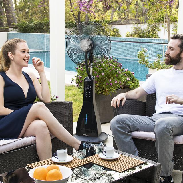 Cecotec EnergySilence 690 Freshessence. Ventilador Nebulizador De Agua Con Mando A Distancia De 90 W Oscilante Silencioso 3 Velocidades Temporizador 7 5h Pantalla LCD Motor De Cobre 3 L Ventilador Nebulizador  