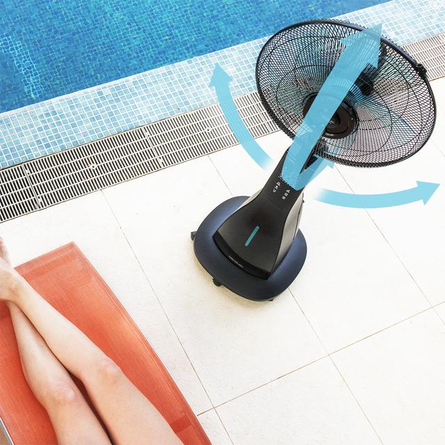 Cecotec EnergySilence 690 Freshessence. Ventilador Nebulizador De Agua Con Mando A Distancia De 90 W Oscilante Silencioso 3 Velocidades Temporizador 7 5h Pantalla LCD Motor De Cobre 3 L Ventilador Nebulizador  
