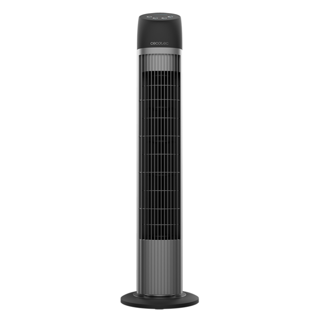 Cecotec EnergySilence 7050 SkyLine Control. Ventilador de Torre con Mando a Distancia y Temporizador 45 W Altura 33" Motor de cobre 3 Velocidades Oscilación Indicador LED Ventilador de torre