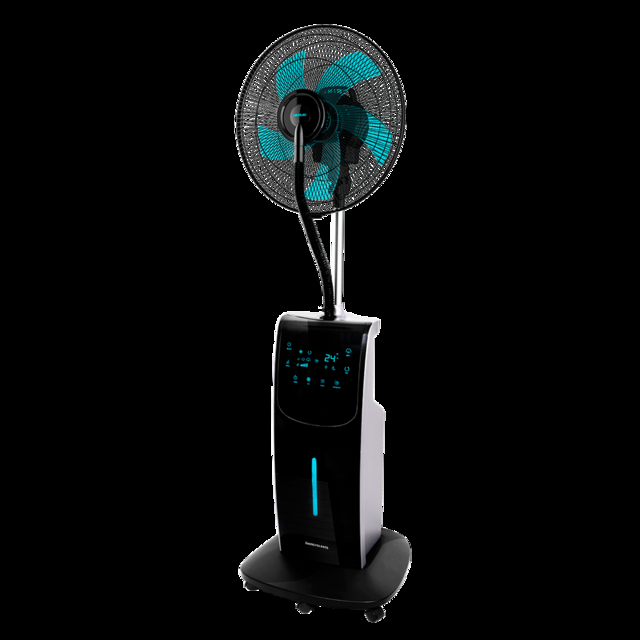 Cecotec EnergySilence 790 FreshEssence Ionic. Ventilador Nebulizador de Agua con Mando a Distancia y Temporizador de 90 W 5 Aspas Ionizador Difusor de aromas y Anti-mosquitos 3.1 L Ventilador nebulizador  
