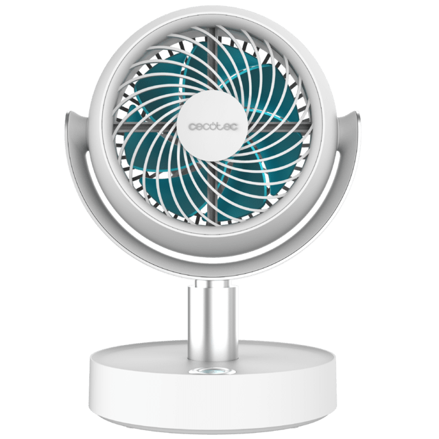 Cecotec EnergySilence 800 Cyclone Desk Portable Ventilador Circulador De Aire De Sobremesa Con Batería De 4000 MAh Motor DC Oscilación E Inclinación Ajustables. Ventilador Circulador De Aire De Sobremesa