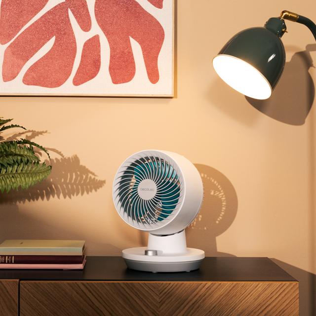 Cecotec EnergySilence 800 Cyclone Desk Ventilador Circulador De Aire De Sobremesa De 45 W Oscilación E Inclinación Ajustables. Ventilador Circulador De Aire De Sobremesa 