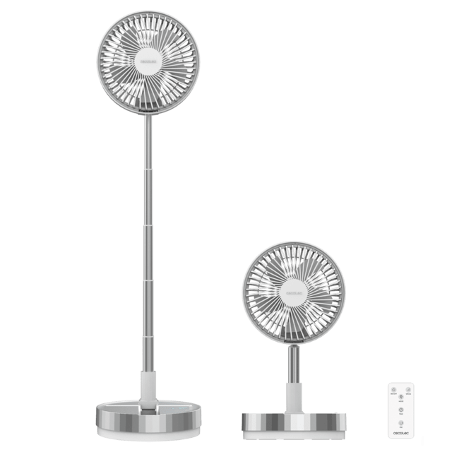 Cecotec EnergySilence 800 FoldAir Portable Control Ventilador Portátil Plegable Con 7200 MAh Oscilación Y Control Remoto. Ventilador Portátil Plegable