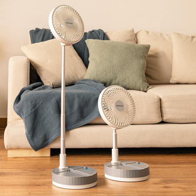 Cecotec EnergySilence 800 FoldAir Portable Control Ventilador Portátil Plegable Con 7200 MAh Oscilación Y Control Remoto. Ventilador Portátil Plegable