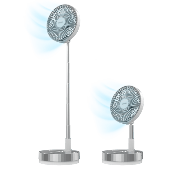 Cecotec EnergySilence 800 FoldAir Portable Control Ventilador portátil plegable con 7200 mAh oscilación y control remoto. Ventilador portátil plegable