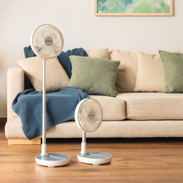 Cecotec EnergySilence 800 FoldAir Portable Ventilador Portátil Plegable Con 7200 MAh. Ventilador Portátil Plegable