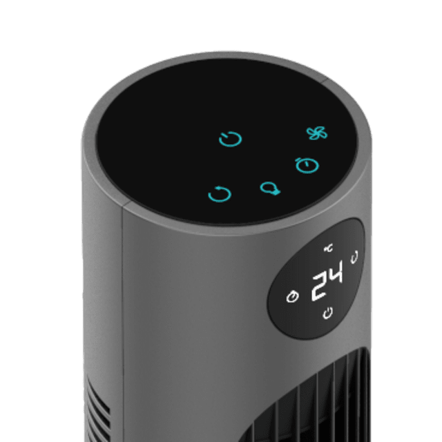 Cecotec EnergySilence 800 Skyline Smart Ventilador De Torre De 36" Con 60 W Temporizador Control Táctil Y Remoto Y Display Digital. Ventilador De Torre 