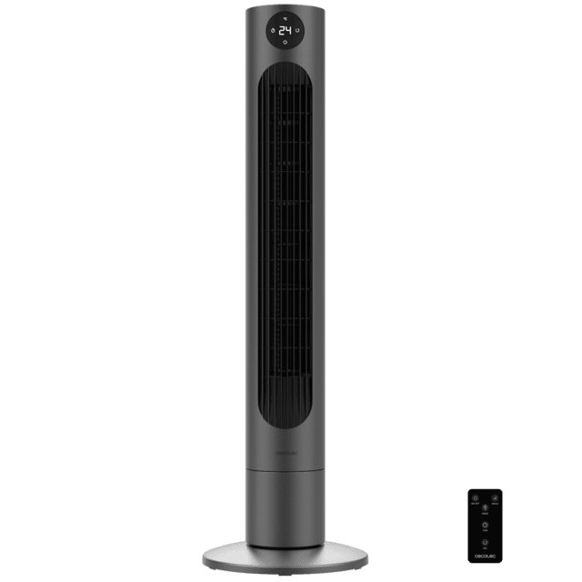 Cecotec EnergySilence 800 Skyline Smart Ventilador de torre de 36" con 60 W temporizador control táctil y remoto y display digital. Ventilador de torre 