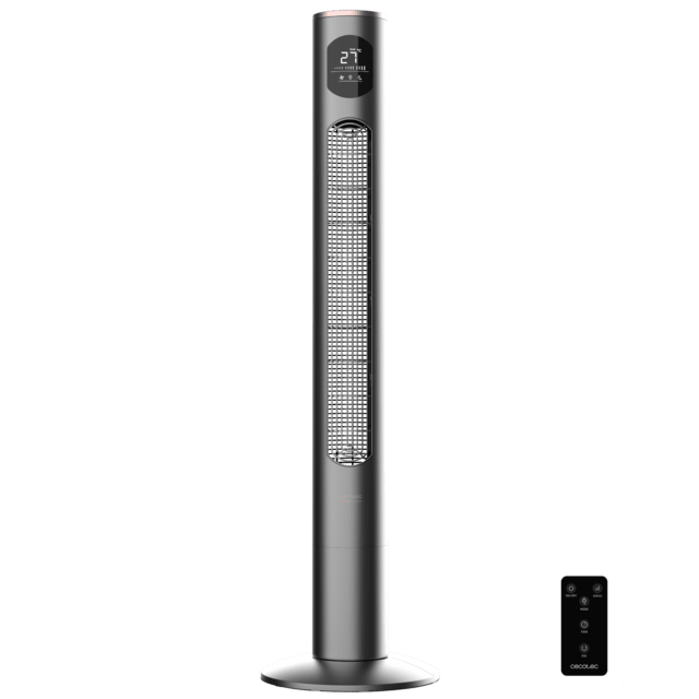 Cecotec EnergySilence 9090 Skyline Smart Ventilador de torre de 46 " con 50 W y 3 velocidades temporizador oscilación display y mando a distancia. Ventilador de torre 