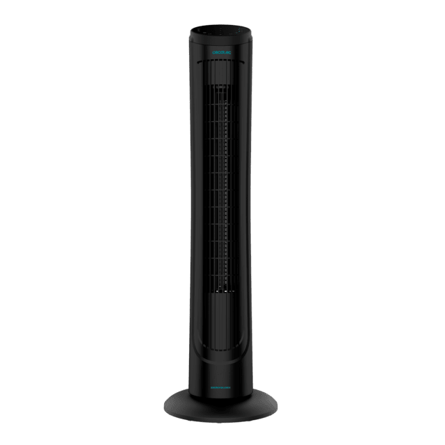 Cecotec EnergySilence 9090 Skyline. Ventilador de Torre Digital con Mando a Distancia y Temporizador 45 W 40'' (102cm) de Altura Oscilante Motor de Cobre 3 Velocidades Negro Ventilador de torre