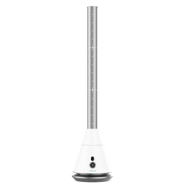 Cecotec EnergySilence 9850 Skyline Bladeless Pro. Ventilador de Torre sin Aspas con Mando a Distancia y Temporizador 35 W Altura ajustable hasta 96cm Motor dDC 9 Velocidades Blanco Ventilador de torre