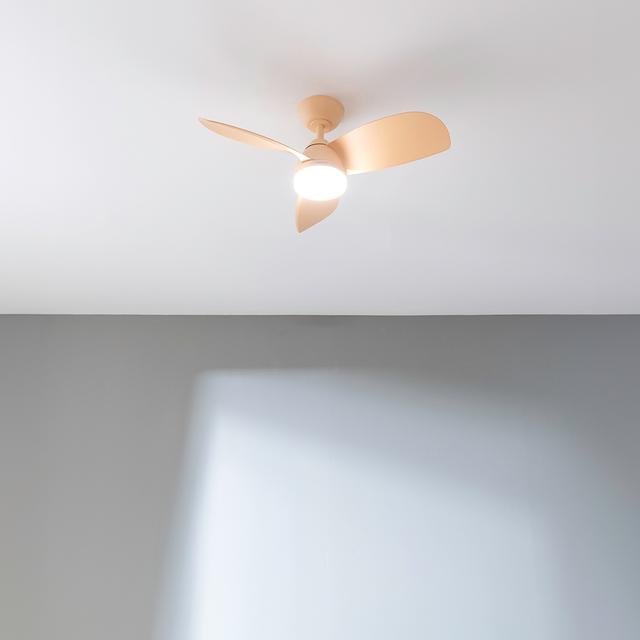 Cecotec EnergySilence Aero 3050 Orange Ventilador De Techo De 35 W Con Motor DC Y 36” Con Luz LED Mando A Distancia Temporizador 6 Velocidades Y 3 Aspas. Ventilador De Techo 