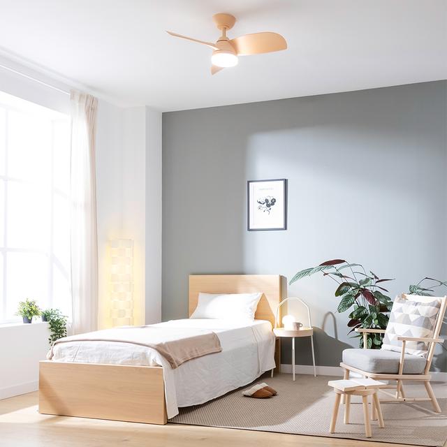 Cecotec EnergySilence Aero 3050 Orange Ventilador De Techo De 35 W Con Motor DC Y 36” Con Luz LED Mando A Distancia Temporizador 6 Velocidades Y 3 Aspas. Ventilador De Techo 