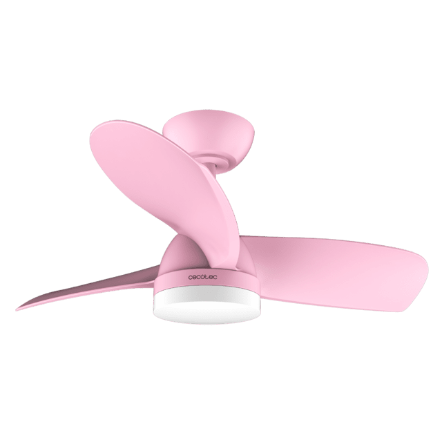 Cecotec EnergySilence Aero 3050 Pink Ventilador De Techo De 35 W Con Motor DC Y 36” Con Luz LED Mando A Distancia Temporizador 6 Velocidades Y 3 Aspas. Ventilador De Techo