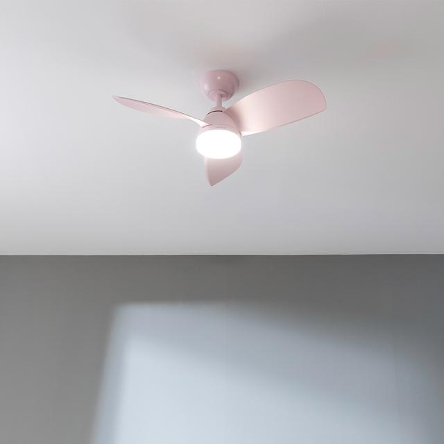 Cecotec EnergySilence Aero 3050 Pink Ventilador De Techo De 35 W Con Motor DC Y 36” Con Luz LED Mando A Distancia Temporizador 6 Velocidades Y 3 Aspas. Ventilador De Techo