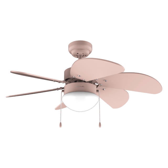 Cecotec EnergySilence Aero 3600 Vision Full Pink Ventilador de techo de 50 W y 36” con lámpara 3 velocidades 6 aspas modo winter-summer y uso sencillo.  Ventilador de techo