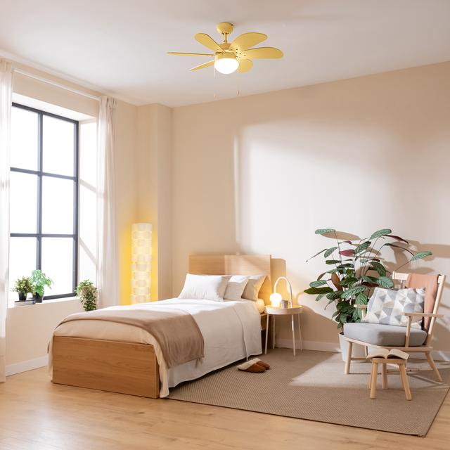 Cecotec EnergySilence Aero 3600 Vision Full SunLight Ventilador De Techo De 50 W Y 36” Con Lámpara 3 Velocidades 6 Aspas Modo Winter-summer Y Uso Sencillo. Ventilador De Techo 