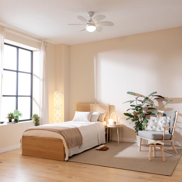 Cecotec EnergySilence Aero 3600 Vision Full White Ventilador De Techo De 50 W Y 36” Con Lámpara 3 Velocidades 6 Aspas Modo Winter-summer Y Uso Sencillo. Ventilador De Techo 