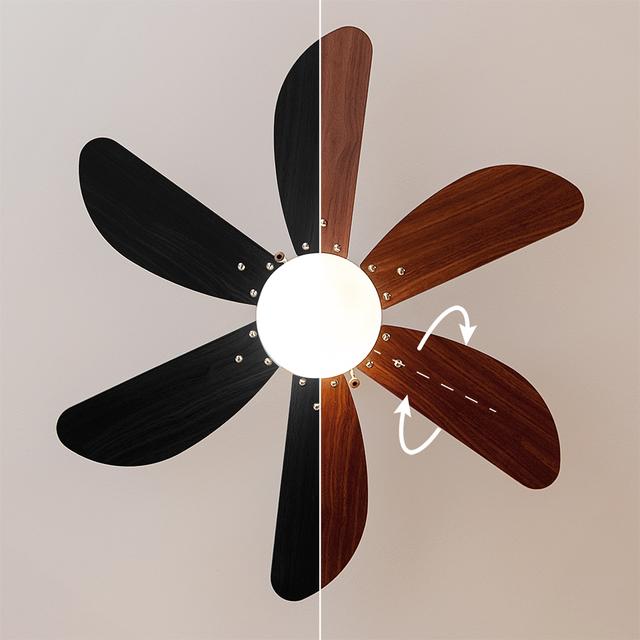 Cecotec EnergySilence Aero 365 Gold&Wood Ventilador De Techo De 50 W Y 36” Con Lámpara 3 Velocidades 6 Aspas Reversibles Modo Winter-summer Y Uso Sencillo. Ventilador De Techo