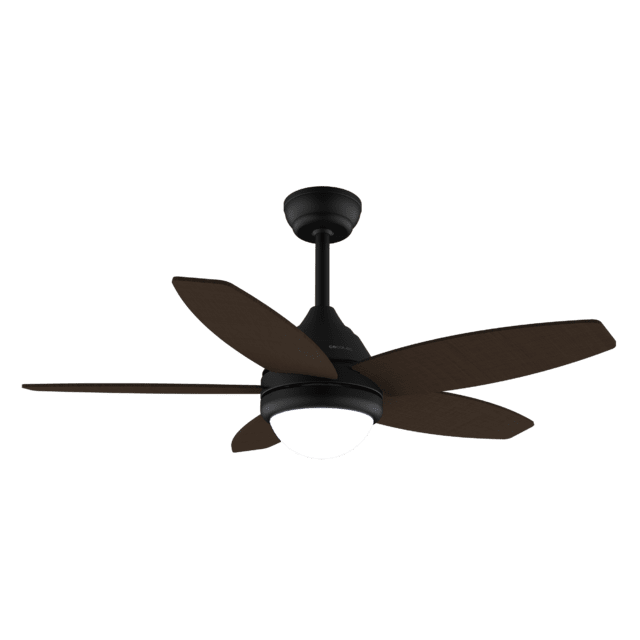 Cecotec EnergySilence Aero 4200 Black&DarkWood Ventilador De Techo De 53W Y 42” Con Luz LED De 15W 3 Tonalidades Seleccionables Mando A Distancia Temporizador Seleccionable 3 Velocidades Y 5 Aspas. Ventilador De Techo 