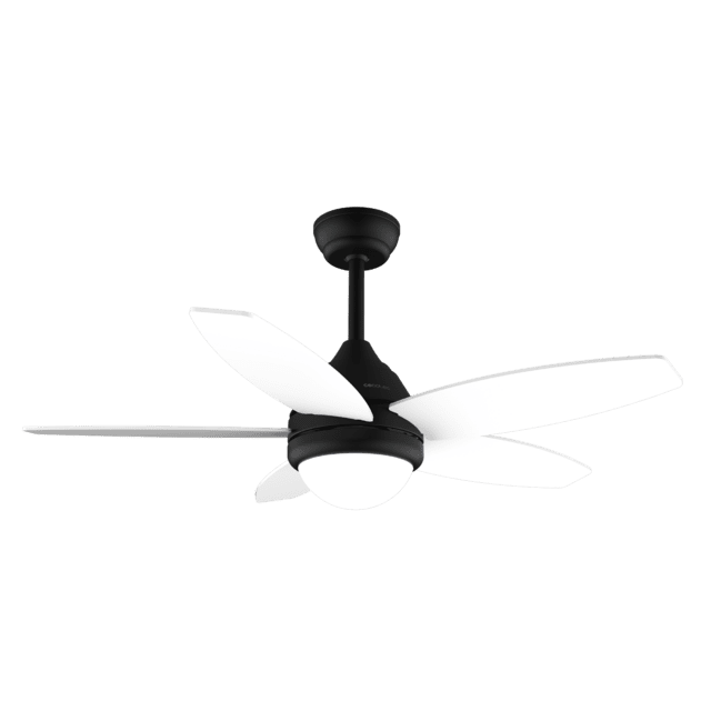 Cecotec EnergySilence Aero 4200 Black&LightWood Ventilador De Techo De 53W Y 42” Con Luz LED De 15W 3 Tonalidades Seleccionables Mando A Distancia Temporizador Seleccionable 3 Velocidades Y 5 Aspas. Ventilador De Techo