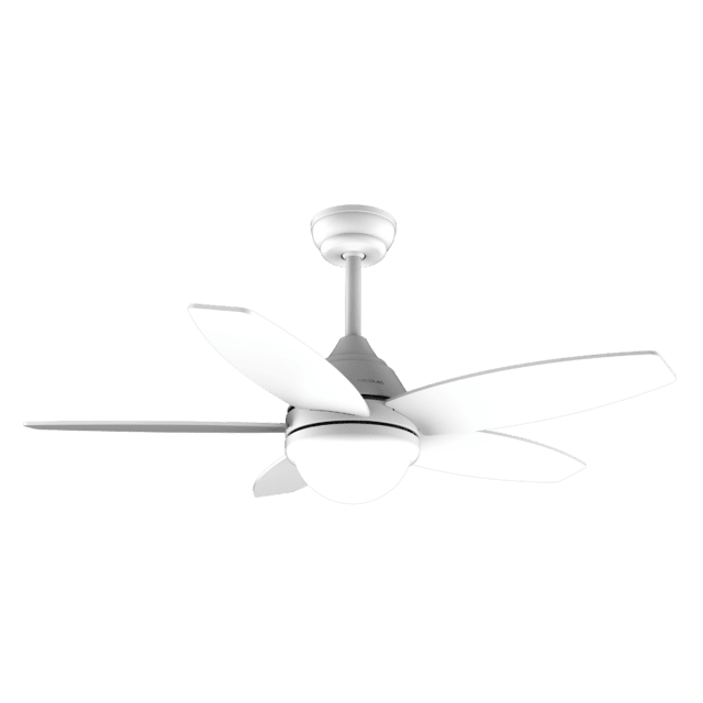 Cecotec EnergySilence Aero 4200 LightWood Ventilador De Techo De 49W Y 42” Con Luz LED De 15W 3 Tonalidades Seleccionables Mando A Distancia Temporizador Seleccionable 3 Velocidades Y 5 Aspas. Ventilador De Techo