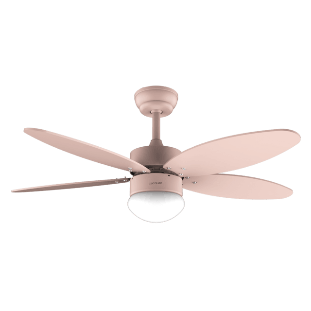 Cecotec EnergySilence Aero 4260 Full Orange Ventilador De Techo De 40 W Con Motor DC Y 42” Con Luz LED Mando A Distancia Temporizador 6 Velocidades Y 5 Aspas Reversibles. Ventilador De Techo