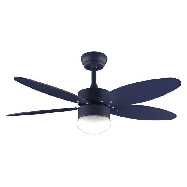 Cecotec EnergySilence Aero 4260 Full Purple Ventilador De Techo De 40 W Con Motor DC Y 42” Con Luz LED Mando A Distancia Temporizador 6 Velocidades Y 5 Aspas Reversibles. Ventilador De Techo