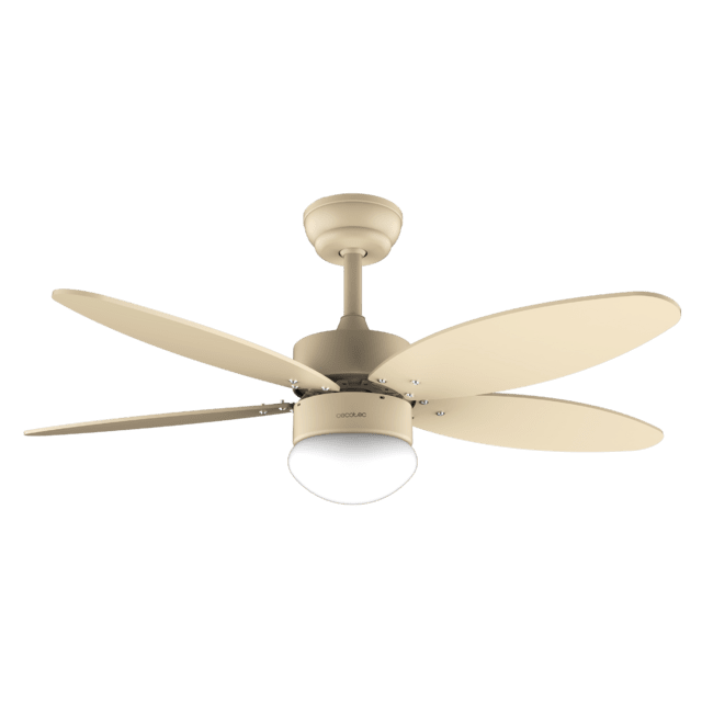 Cecotec EnergySilence Aero 4260 Full SunLight Ventilador De Techo De 40 W Con Motor DC Y 42” Con Luz LED Mando A Distancia Temporizador 6 Velocidades Y 5 Aspas Reversibles. Ventilador De Techo 