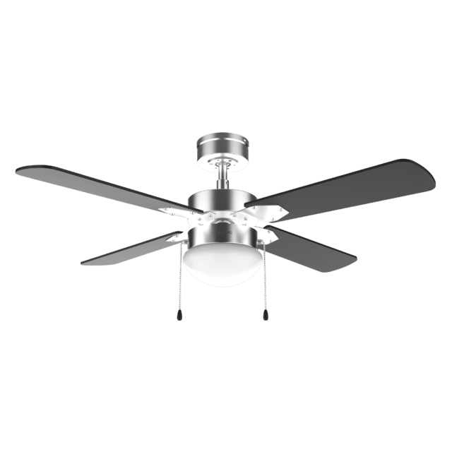 Cecotec EnergySilence Aero 450 IronBlack Ventilador De Techo De 50 W Y 42” Con Luz 3 Velocidades 4 Aspas Y Modo Winter-summer. Ventilador De Techo