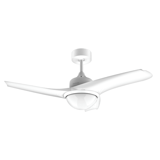 Cecotec EnergySilence Aero 460. Ventilador De Techo Con Mando A Distancia Temporizador Y Luz LED. Potencia 49 W 106 Cm De Diámetro 3 Aspas 3 Velocidades Función Invierno Diseño En Blanco Ventilador De Techo