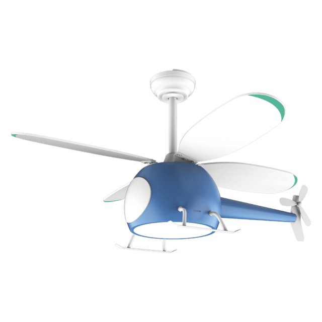 Cecotec EnergySilence Aero 4600 Helicopter Ventilador De Techo De Diseño En Forma De Helicóptero Con Motor DC De 35W Y Luz LED De 32W 4 Aspas 6 Velocidades 39" Temporizador Hasta 8 Horas Función Winter/summer. Ventilador De T