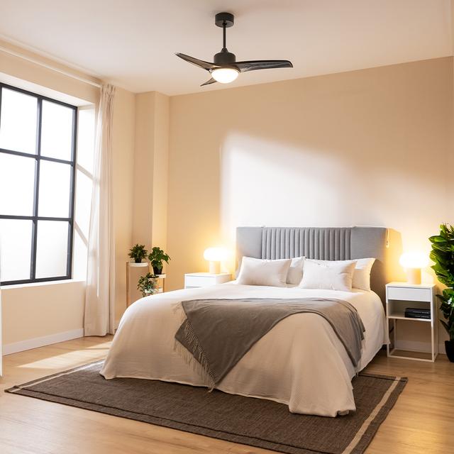 Cecotec EnergySilence Aero 470 Ventilador De Techo De 54 W Y 42” Con Luz LED Mando A Distancia 3 Velocidades 3 Aspas Y Modo Winter-summer. Ventilador De Techo Con Luz Y Mando A Distancia