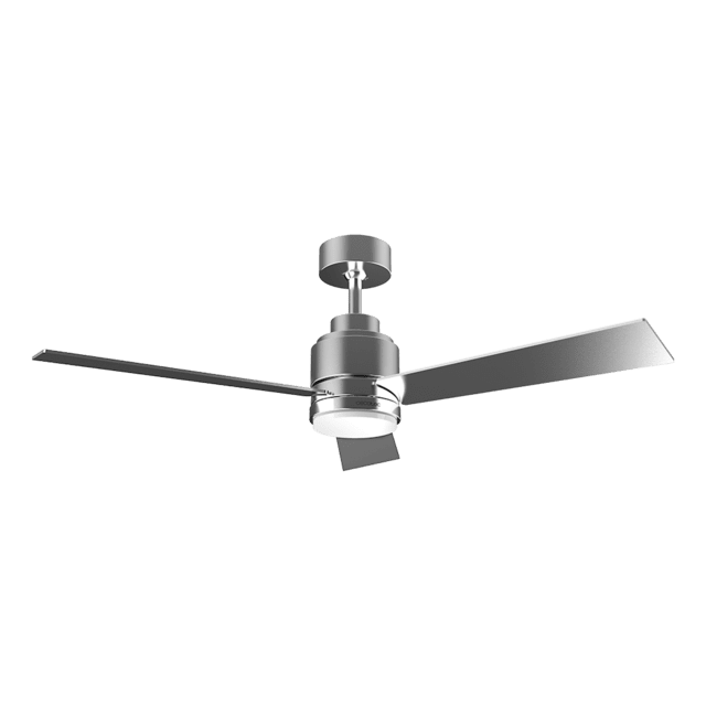 Cecotec EnergySilence Aero 4800 Style DC Inox. Ventilador de Techo con Mando a Distancia Temporizador y Luz LED de 40 W Motor DC Bajo Consumo 48" (122 cm) 3 Aspas 6 Velocidades Función invierno Ventilador de techo con mando a d