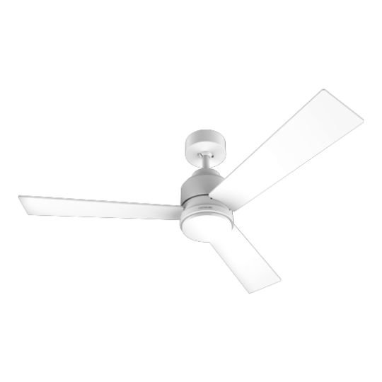 Cecotec EnergySilence Aero 4800 Style White. Ventilador De Techo Con Mando A Distancia Temporizador Y Luz LED 60 W Motor De Cobre 48" (122 Cm) 3 Aspas 3 Velocidades Función Invierno Ventilador De Techo Con Mando A Distancia Y L