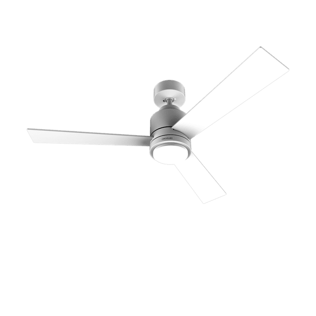 Cecotec EnergySilence Aero 4850 Style White Ventilador De Techo De 30 W Y 48” Con Luz LED Mando A Distancia 6 Velocidades 3 Modos (Low/Medium/High) 3 Aspas Modo Winter-summer Y Modo Natural Breeze. Ventilador De Techo