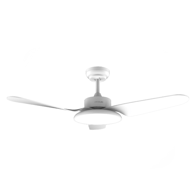 Cecotec EnergySilence Aero 5200 Light White Ventilador De Techo Con Motor DC De 40W 43" Luz LED De 20W 3 Tonalidades 3 Aspas Temporizador Programable Programable Modo Winter/summer 6 Velocidades. Ventilador De Techo 
