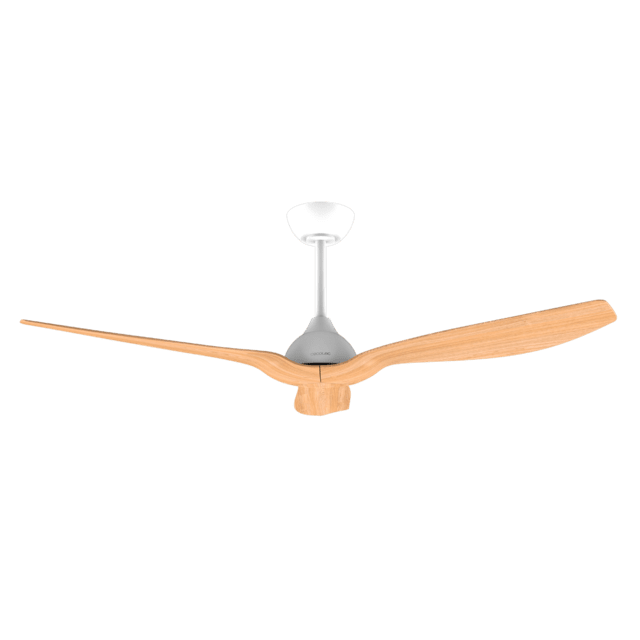 Cecotec EnergySilence Aero 5200 LightWood Ventilador De Techo Con Motor DC De 35 W Y 52" Mando A Distancia Altura Ajustable Temporizador Programable Modo Winter-summer. Ventilador De Techo 