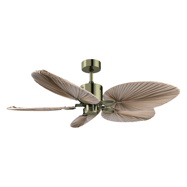 Cecotec EnergySilence Aero 5200 Natural Palm Ventilador De Techo De Diseño Con Motor DC De 38W 50 Pulgadas Control Remoto 5 Aspas 6 Velocidades Modo Winter/summer Y Temporizador De 2 4 Y Hasta 8 Horas.  Ventilador De Techo
