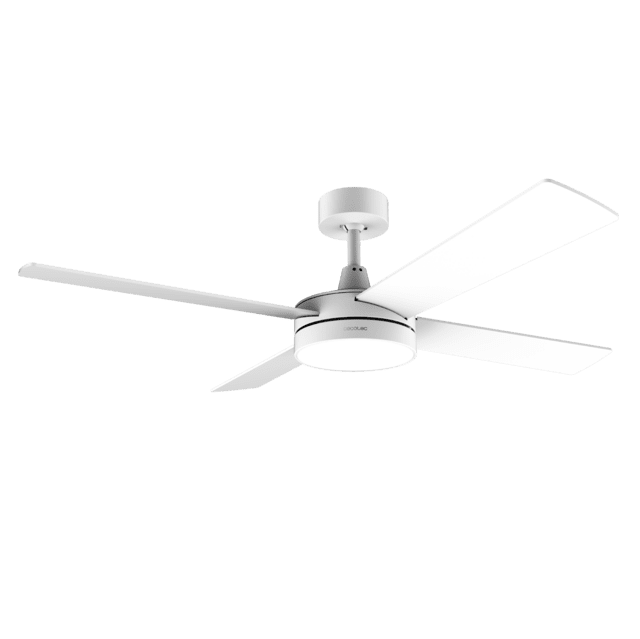 Cecotec EnergySilence Aero 5200 White Line Ventilador De Techo De 65 W Y 52” Con Luz LED. Ventilador De Techo