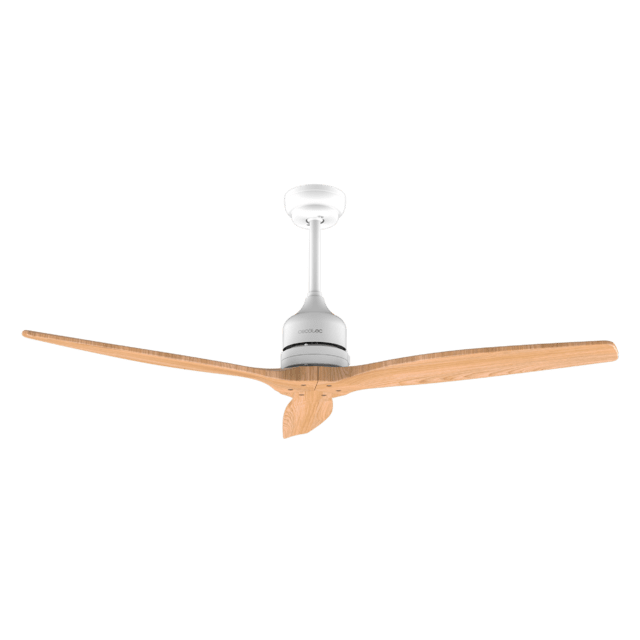 Cecotec EnergySilence Aero 5270 LightWood Ventilador De Techo De 40 W Y 52" Con Motor DC Mando A Distancia Doble Altura Temporizador Modo Winter-summer.  Ventilador De Techo 
