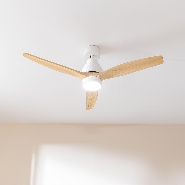 Cecotec EnergySilence Aero 5275 LightWood Ventilador De Techo De 40 W Y 52" Con Motor DC Mando A Distancia Luz LED Doble Altura Temporizador Modo Winter-summer. Ventilador De Techo Con Luz Y Mando A Distancia