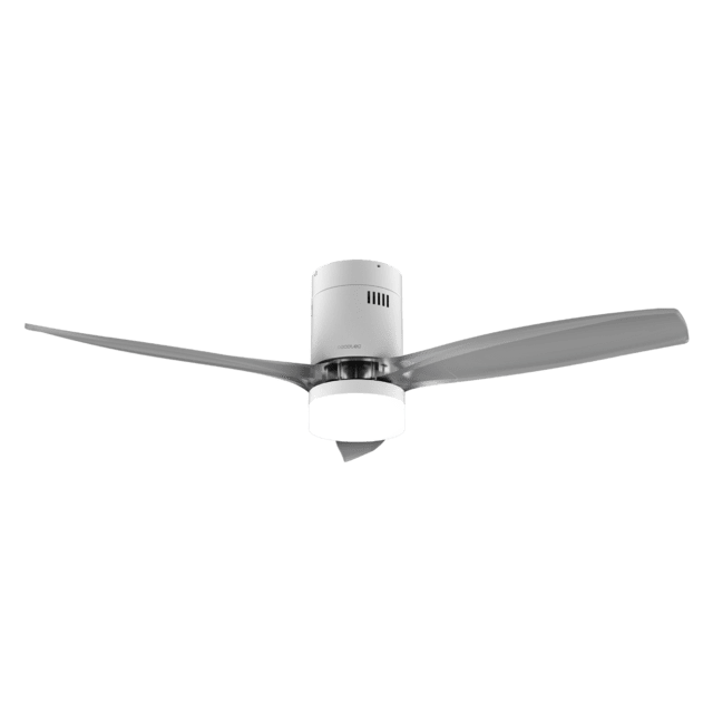 Cecotec EnergySilence Aero 5285 Sun WhiteTransparent Ventilador De Techo De 40 W Y 52” Con Mando A Distancia Control Por Wifi Y Mando A Distancia Protección IP44 6 Velocidades 3 Aspas Modo Winter-summer Y Temporizador De Hast