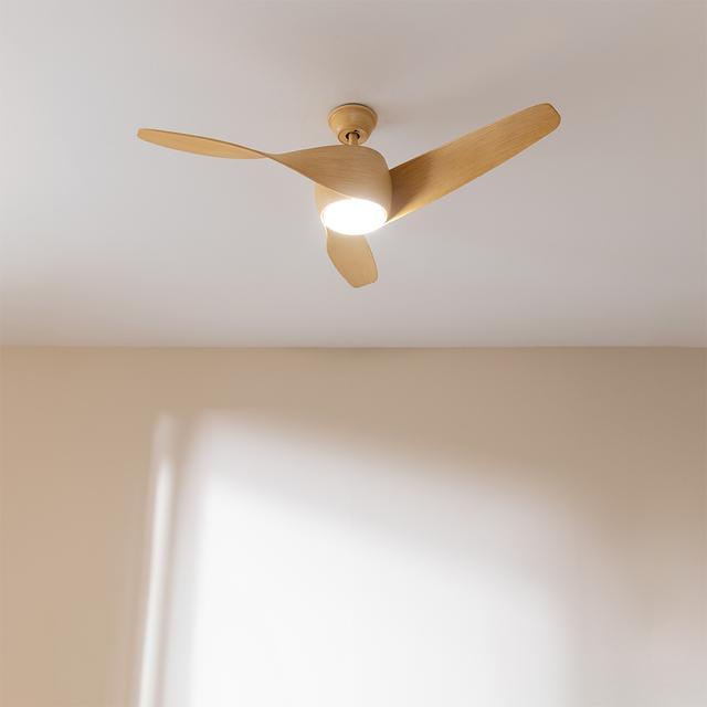Cecotec EnergySilence Aero 5290 LightWood Ventilador De Techo De 40 W Y 52" Con Motor DC Mando A Distancia Luz LED Temporizador Programable Modo Winter-summer. Ventilador De Techo 