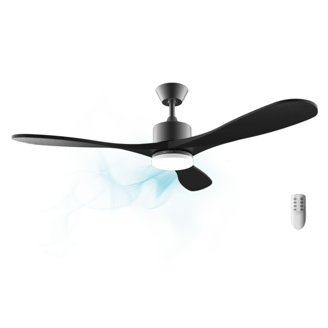 Cecotec EnergySilence Aero 5290 Stone Pro Ventilador de techo de 50 W con motor DC 52” y luz LED. Ventilador de techo